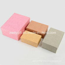 Assorted Color Fabric Textured Paper Gift Packaging Boxes